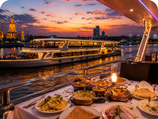 CHAO PHRAYA PRINCESS CRUISE -Indian Food – Tourist