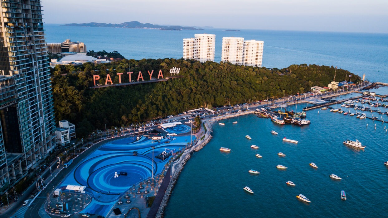 Pattaya Beach city view Thailand