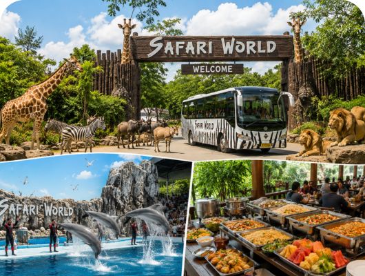 Safari World + Marine Park + Lunch + Group Transfer