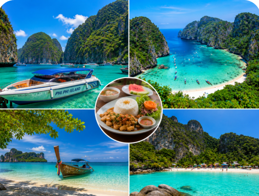Phi Phi Island + Bamboo Island by Speed Boat + Lunch